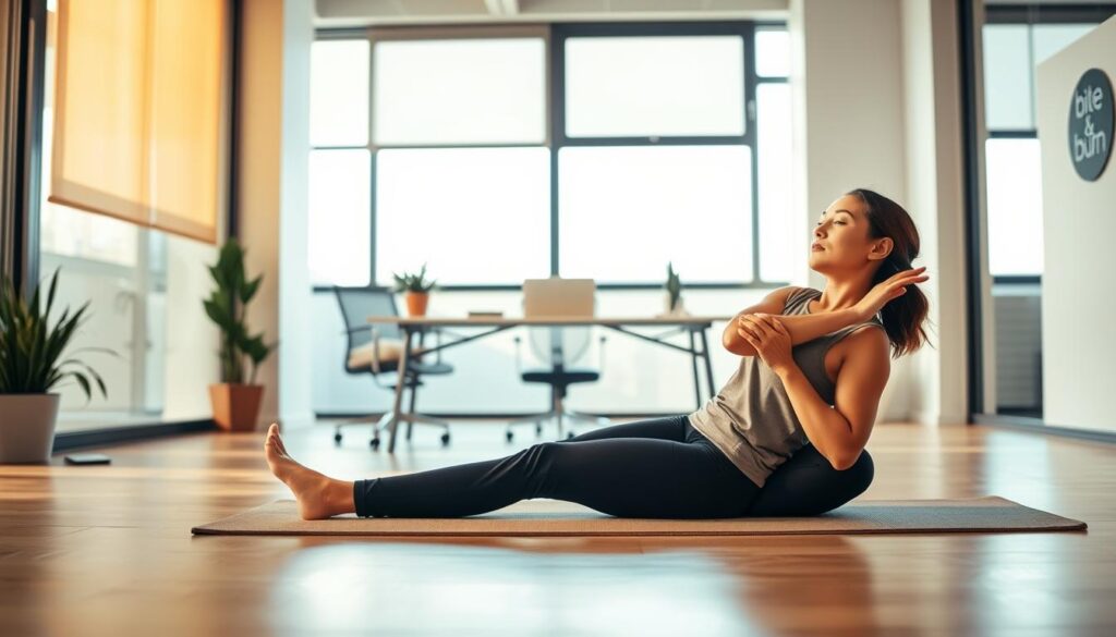 office yoga routine