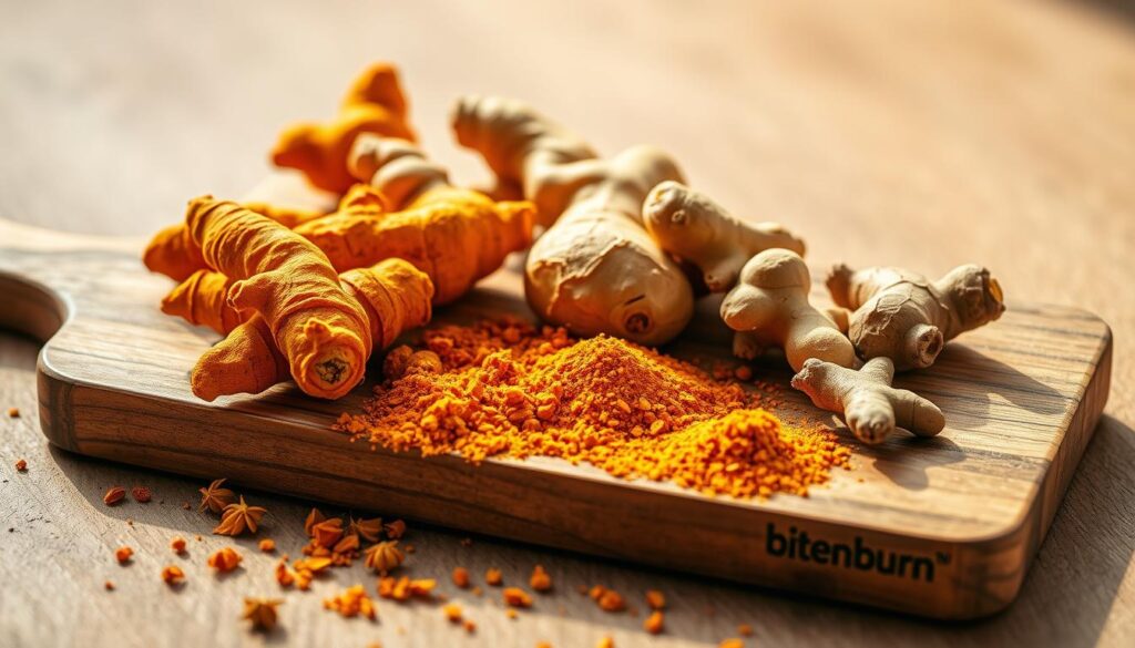 Turmeric and ginger spices for inflammation