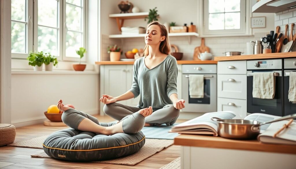 how to combine meditation exercise and cooking for mental health