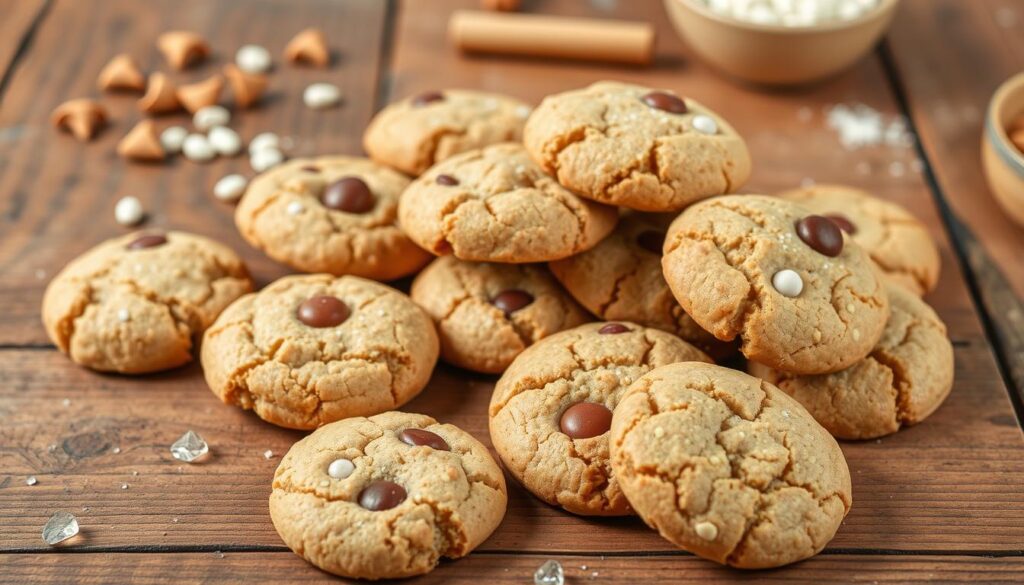 Create an image of no-bake cookies made with pantry ingredients
