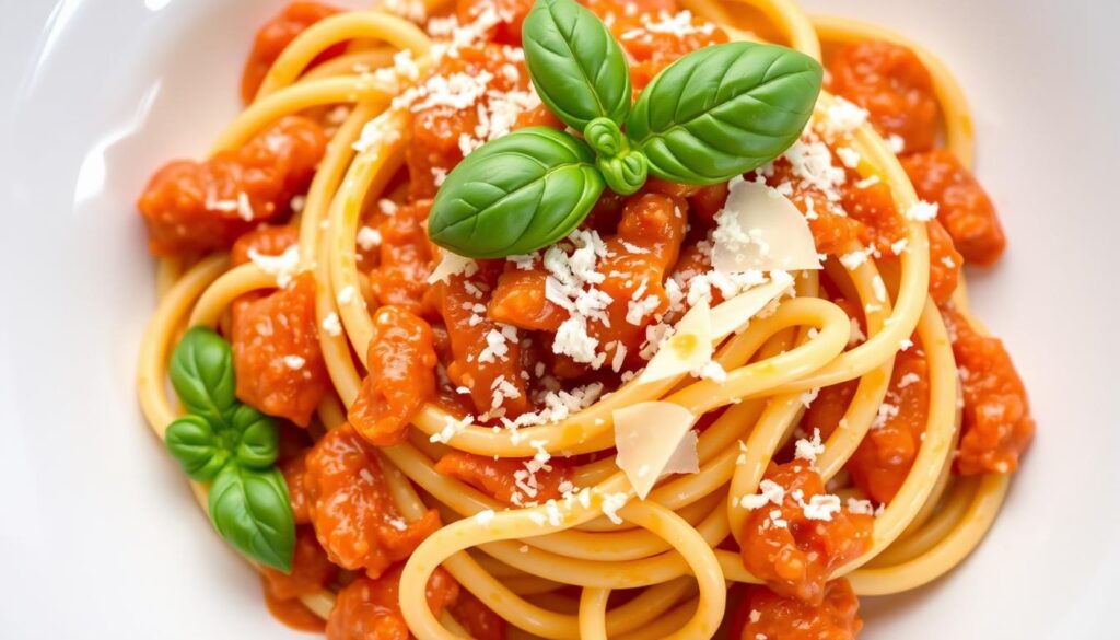 Image of Creamy Tomato Pasta with cashew-based sauce