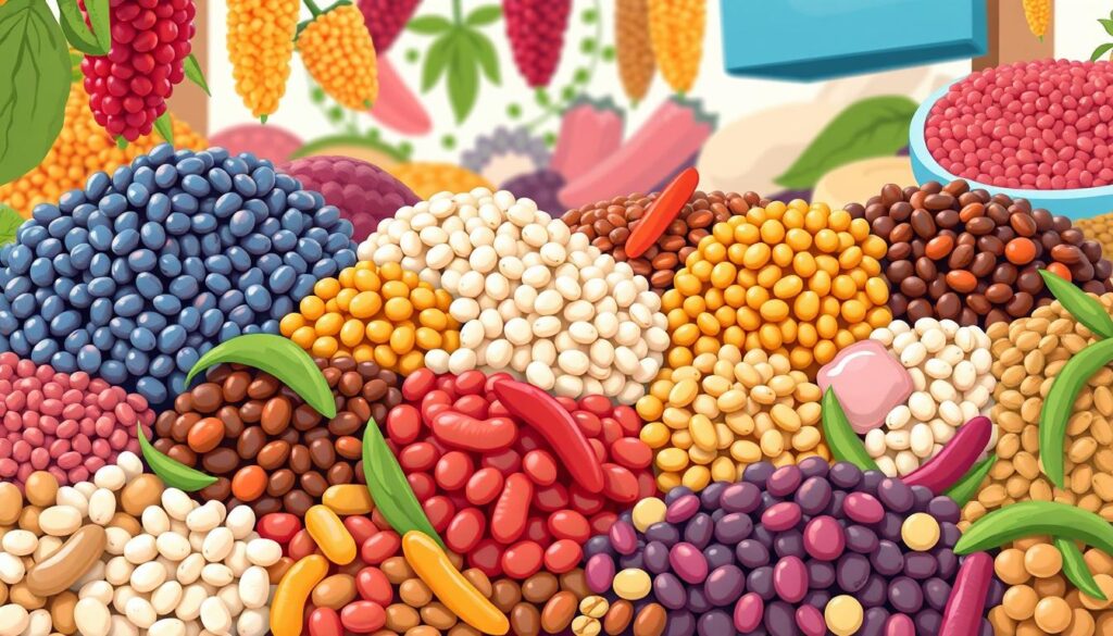 Image of various beans and legumes
