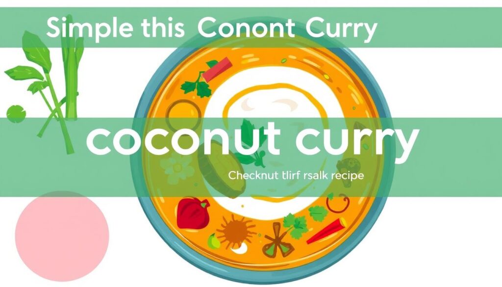 Simple coconut curry recipe image