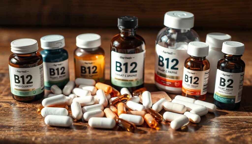 Image of various B12 supplements