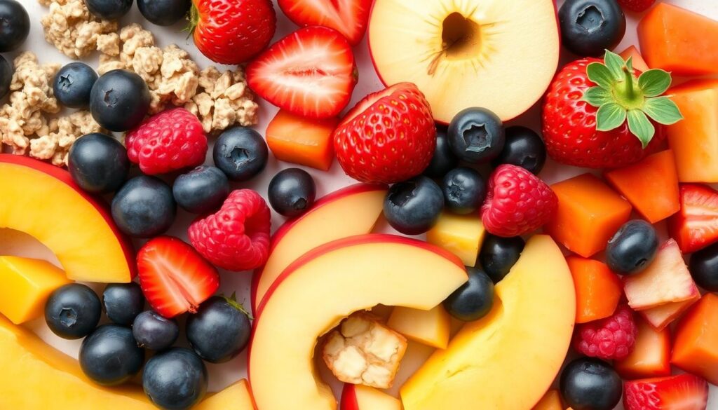 Various berries and fruits as sugar free oatmeal toppings for diabetics Various berries and fruits as sugar free oatmeal toppings for diabetics