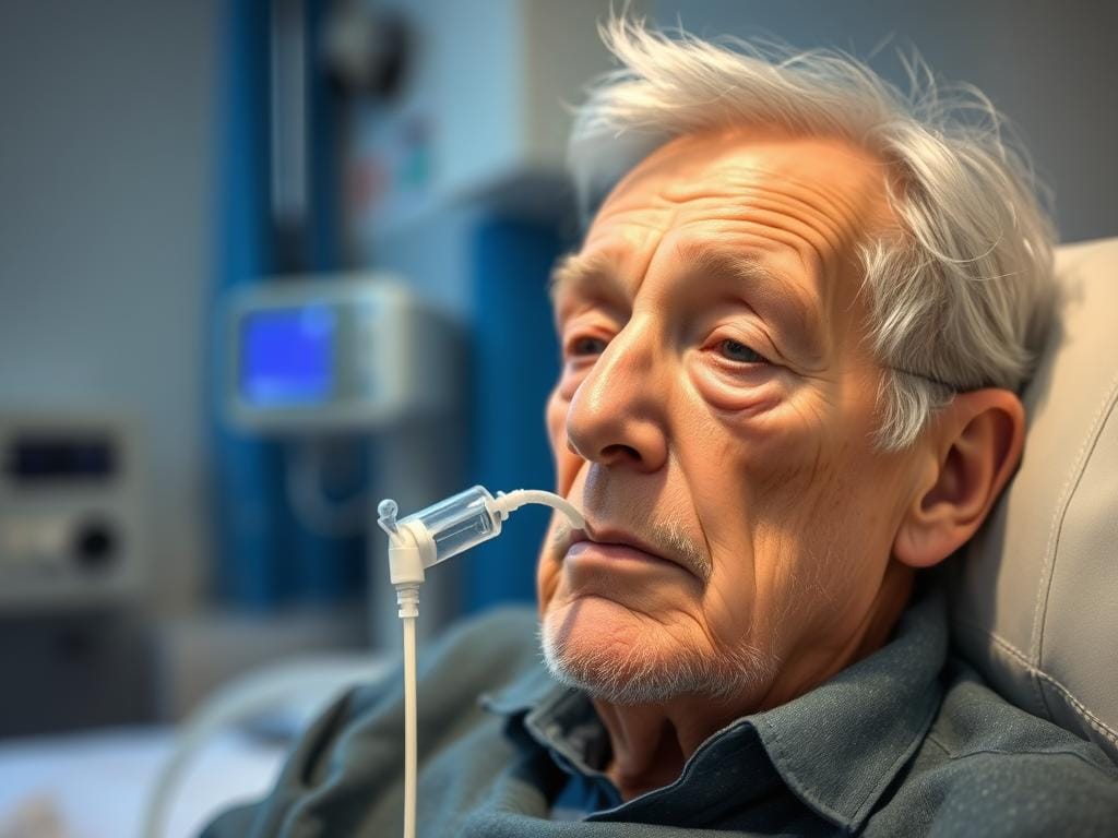 Elderly person with risk factors for early symptoms of Legionnaires' disease Elderly person with risk factors for early symptoms of Legionnaires' disease