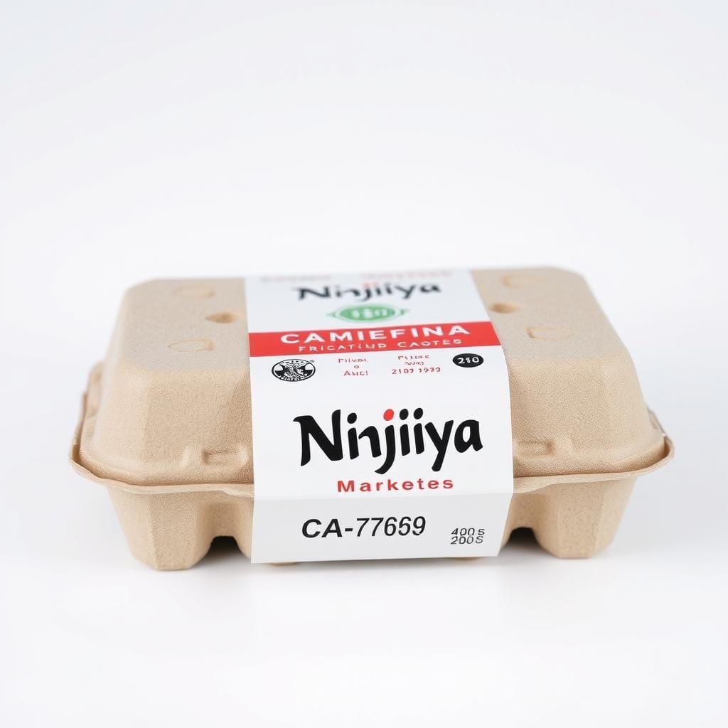 Nijiya Markets egg carton included in the recall Nijiya Markets egg carton included in the recall