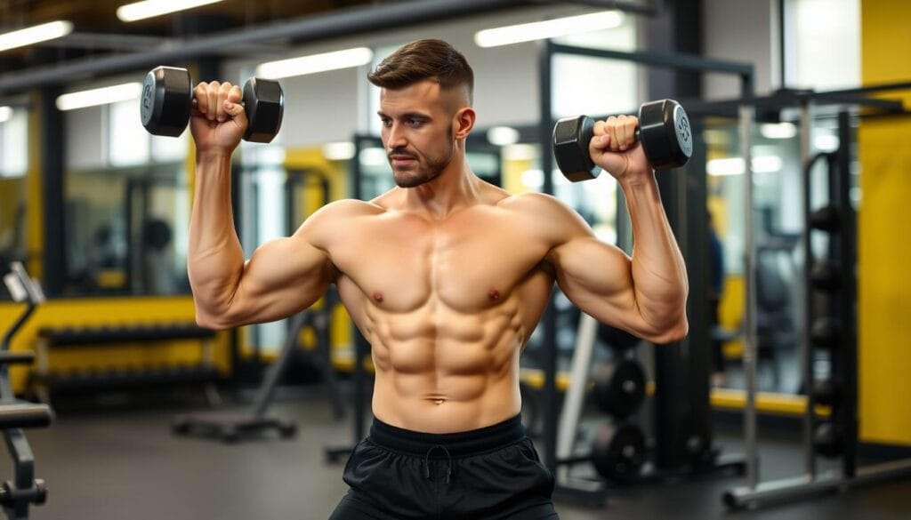Person combining cardio and strength training to lose belly fat effectively Person combining cardio and strength training to lose belly fat effectively