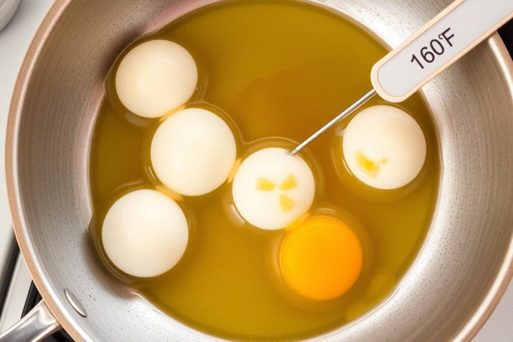 Proper cooking of eggs to kill Salmonella bacteria Proper cooking of eggs to kill Salmonella bacteria